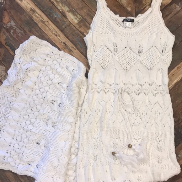 White crochet Maxi Dress - Picture 3 of 3